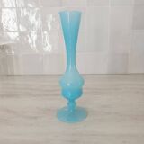 Soliflore / Vase in blue opaline glass, Florentine art