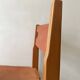 Chaise en bois d'orme et cuir camel Maison Regain, design France