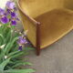 Art Deco 2-seater sofa in solid walnut