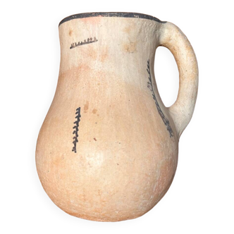 Artisanal terracotta pitcher