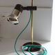 Lampe années 70 tige laiton