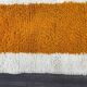 Orange handmade pure wool rug