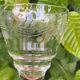 Set of 4 wine glasses on short stem