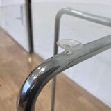 Table Bauhaus en chrome et verre - années 1930