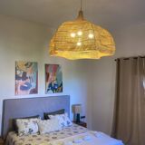 EGA raffia chandelier