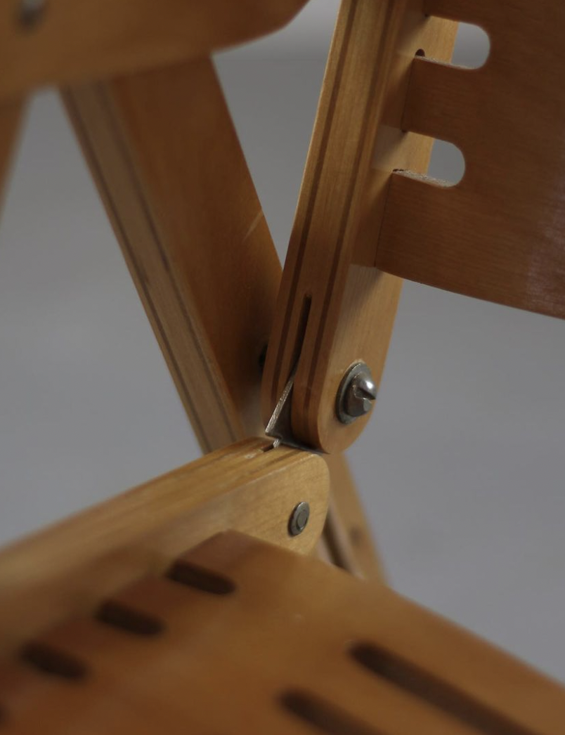 Scandinavian armchair in hetre wood "Rex" by Niko Kralj, Solvenie 1950