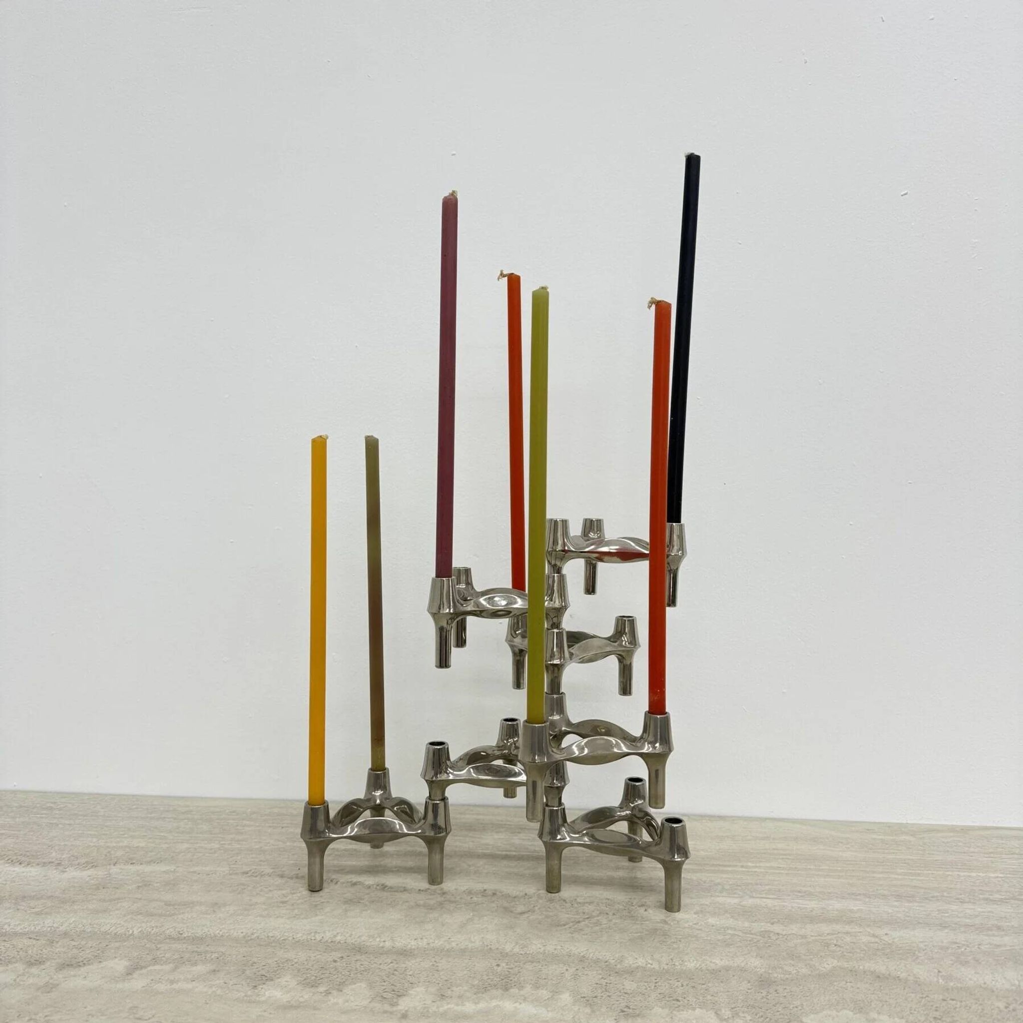 Large XL candlestick by Fritz Nagel & Ceasar Stoffi, manufactured by BMF, 1960s