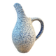 White and blue crisped ceramic pitcher