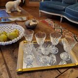 6 glasses on foot 70's