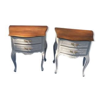 Pair of bedsides style Louis XV