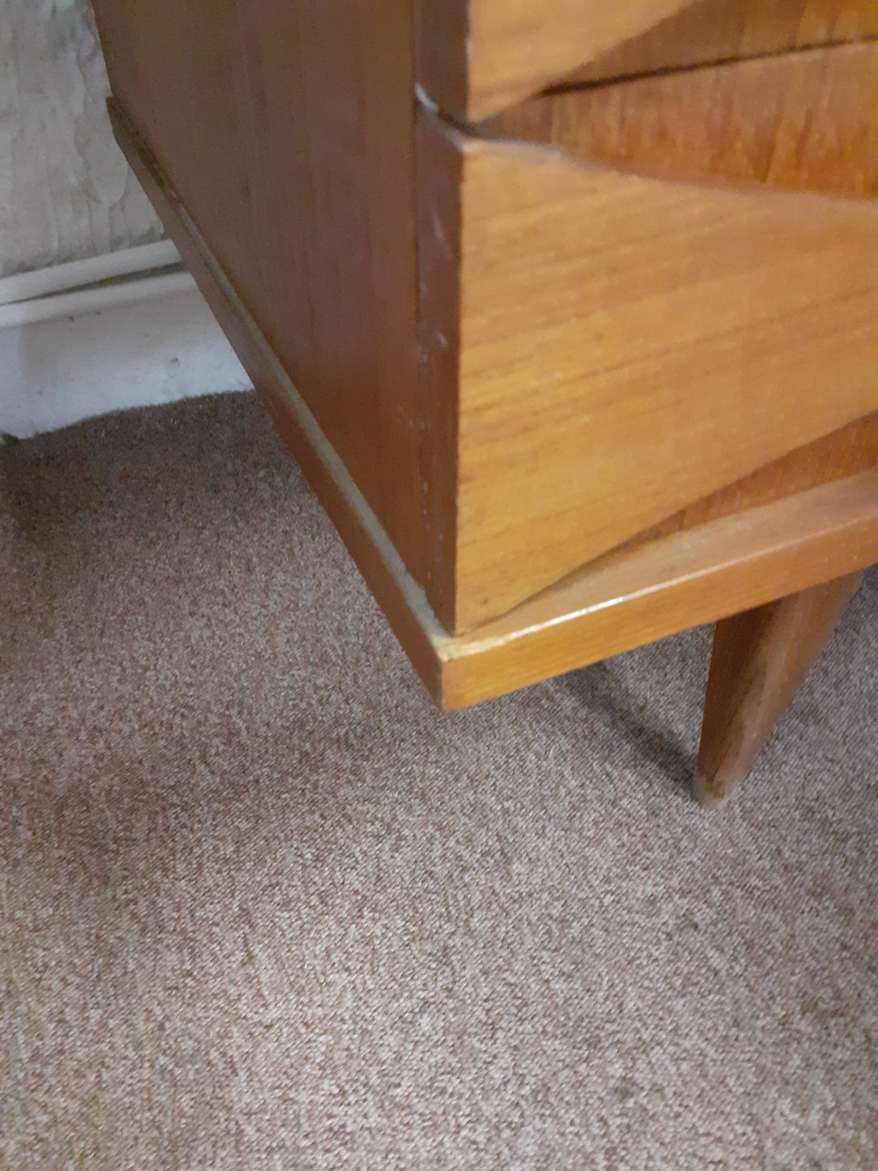 Seventies buffet scandinavian foot compass