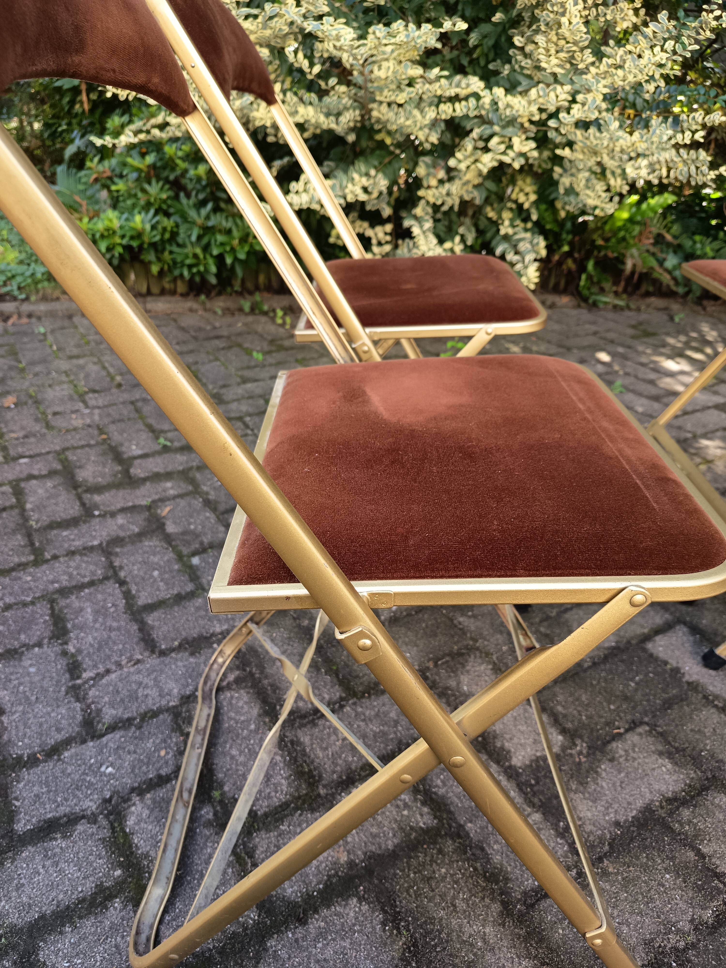 4 folding chairs, Chaisor, 1970