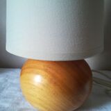 Wooden ball lamp
