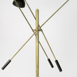 Moonlight Floor Lamp 3 Arms Black