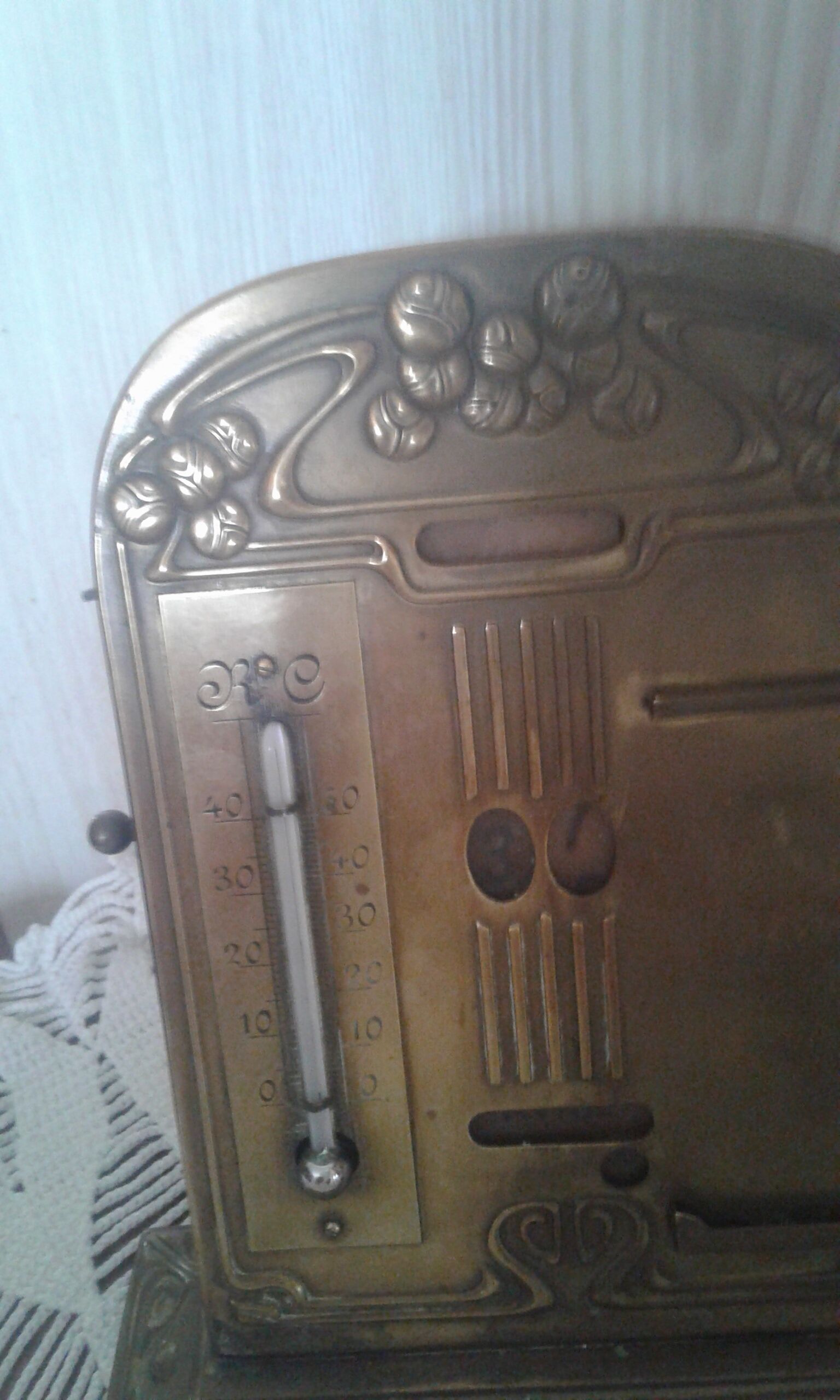 Old brass calendar office accessory