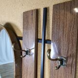 Wall coat hanger with mirror, 50s