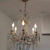 Large 19th century crystal chandelier