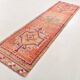 3x11 Pale Orange & Vintage Runner Rug, Handmade Orientel Runner, 96x338Cm