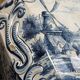 Large baluster vase with parrot - Holland, Delft 19th century