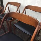 Lot 6 Scandinavian Teak chairs by Johannes Andersen Samcom Circa 1960
