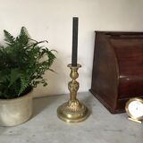 Golden bronze candlestick