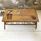 Rattan coffee table