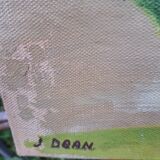 Oil on canvas "the path" signed U.Doan