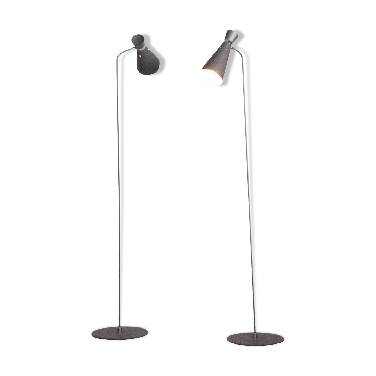 Two Diabolo Floorlamps