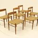 Set of 6 Rosewood Dining Chairs by H.W.Klein for Bramin, Denmark, 1960s