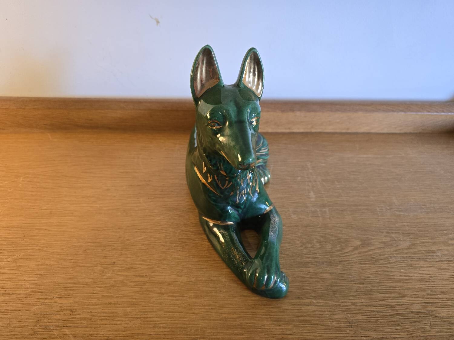 Ceramic dog figurine 1970
