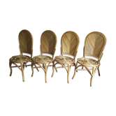 Chaises en rotin