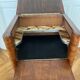 Antique turntable/TSF furniture in Art Nouveau style on wheels.