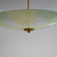 Vintage glass hanging lamp with colour patterns