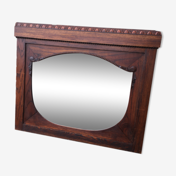 Miroir biseauté en bois