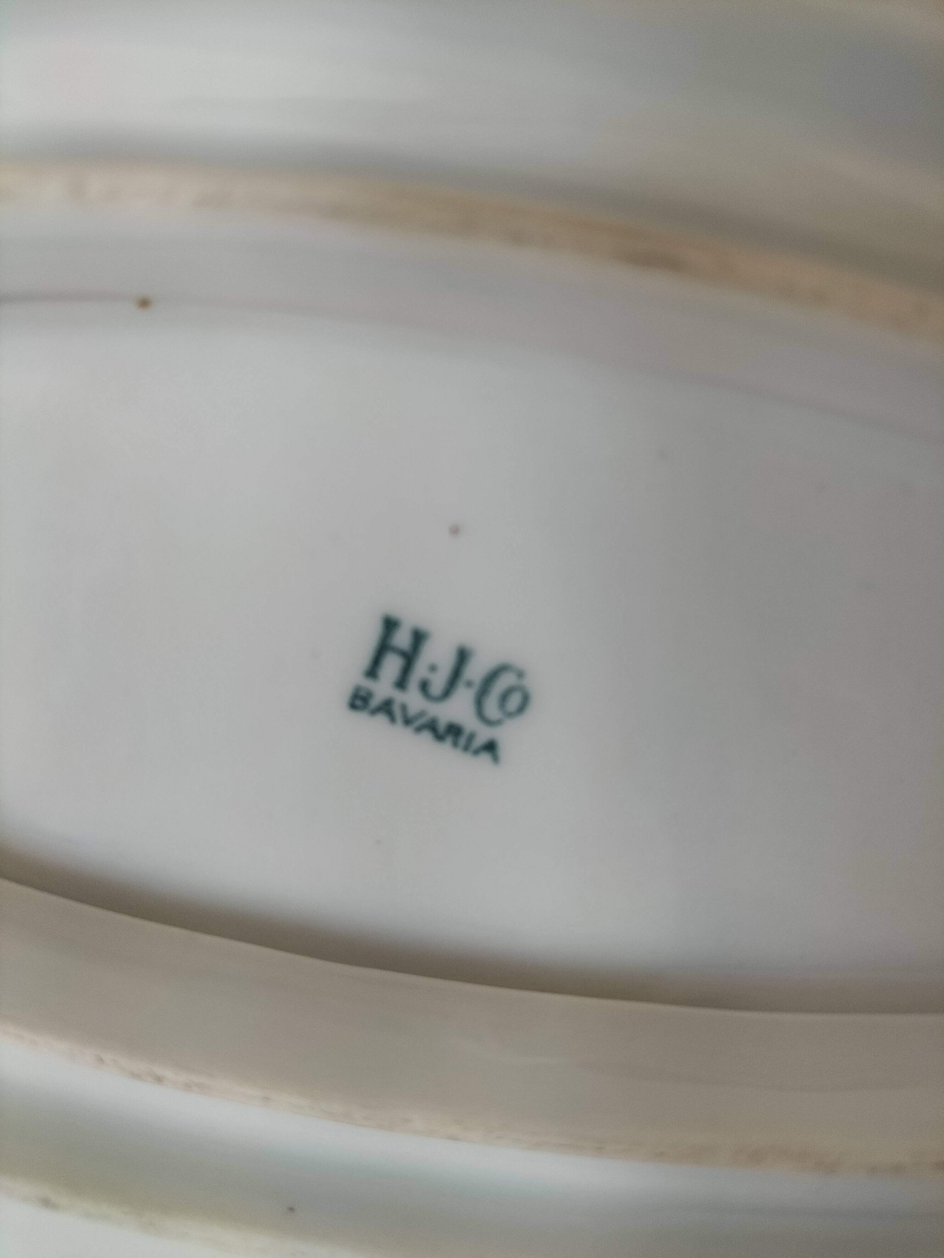 Bavaria H.J.Co porcelain sauce boat purple 1920–30