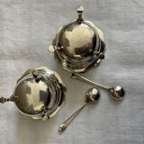 Paire de salières en argent