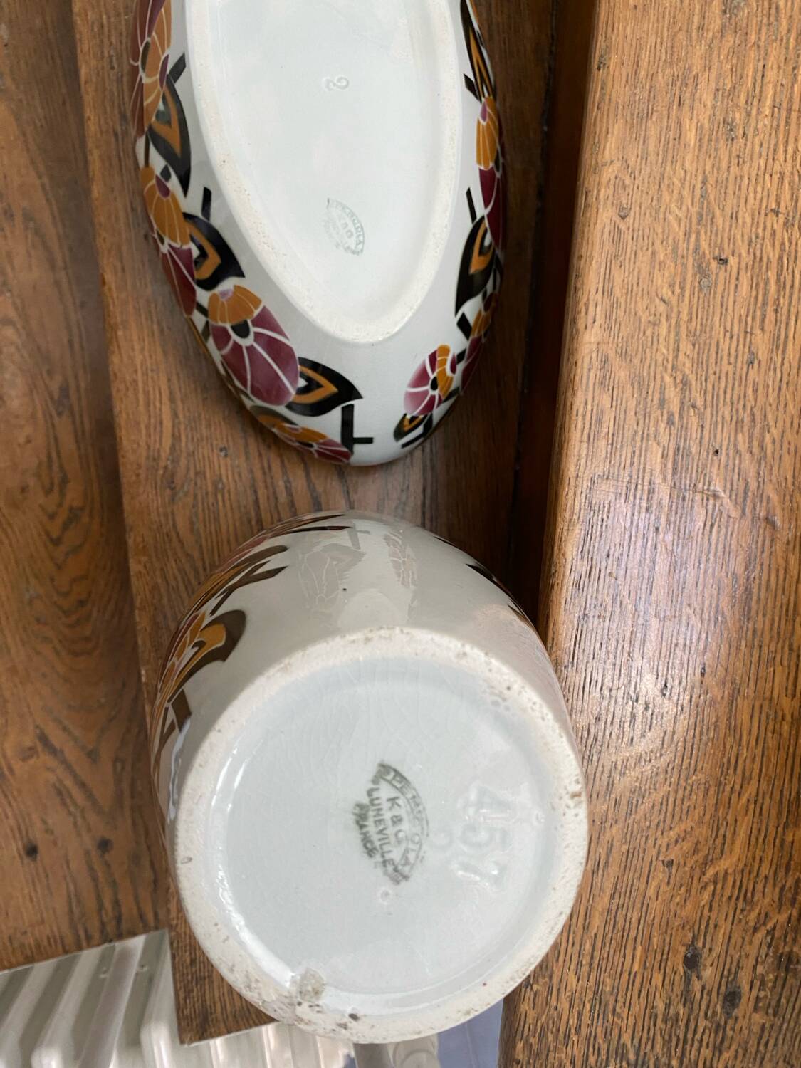 Set of Art Deco vases KG LUNEVILLE