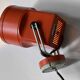 Orange spotlight "Unispot" by Bent Boysen for Louis Poulsen. Denmark 1970s