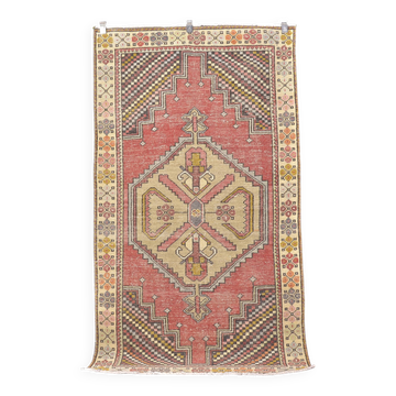 Tapis en laine vintage Oushak sku 2517