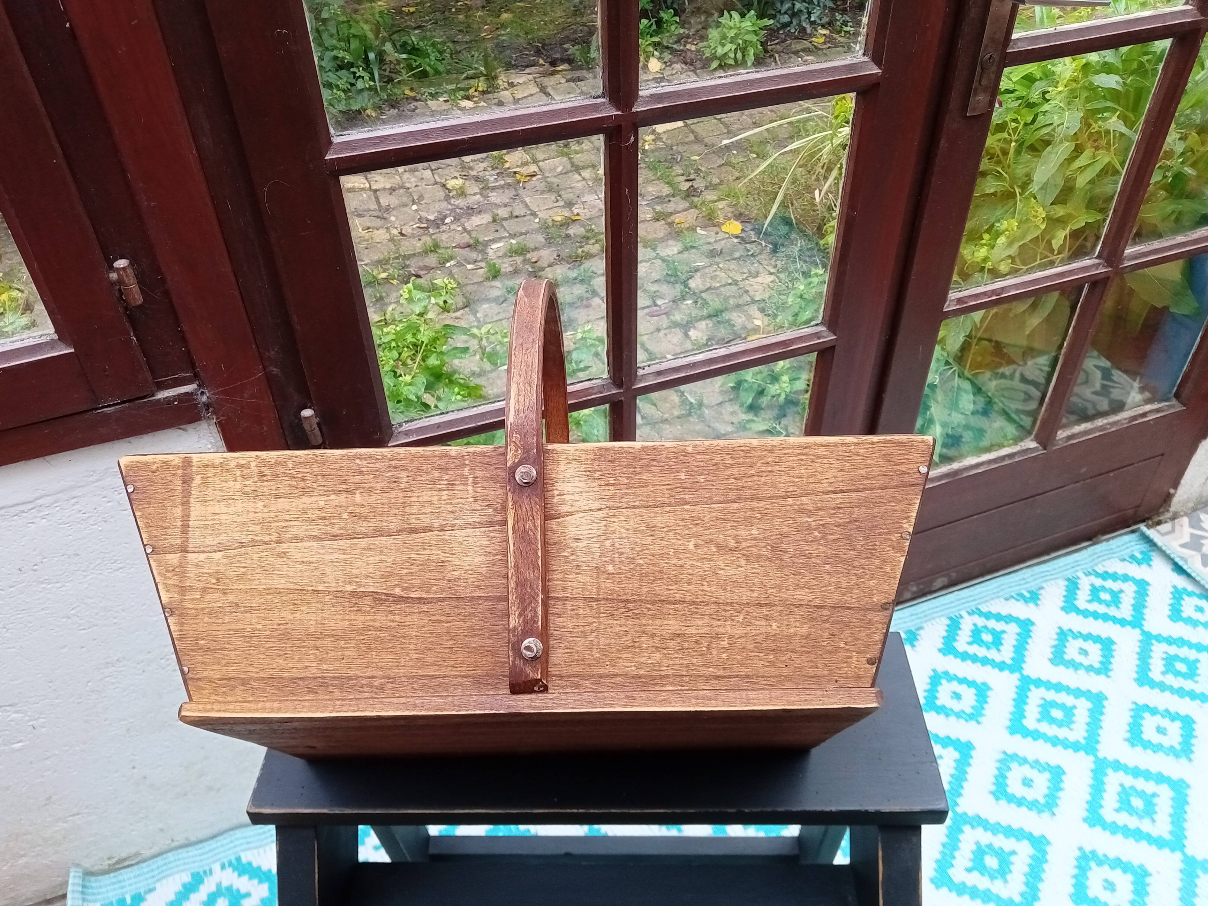 Wooden harvest basket