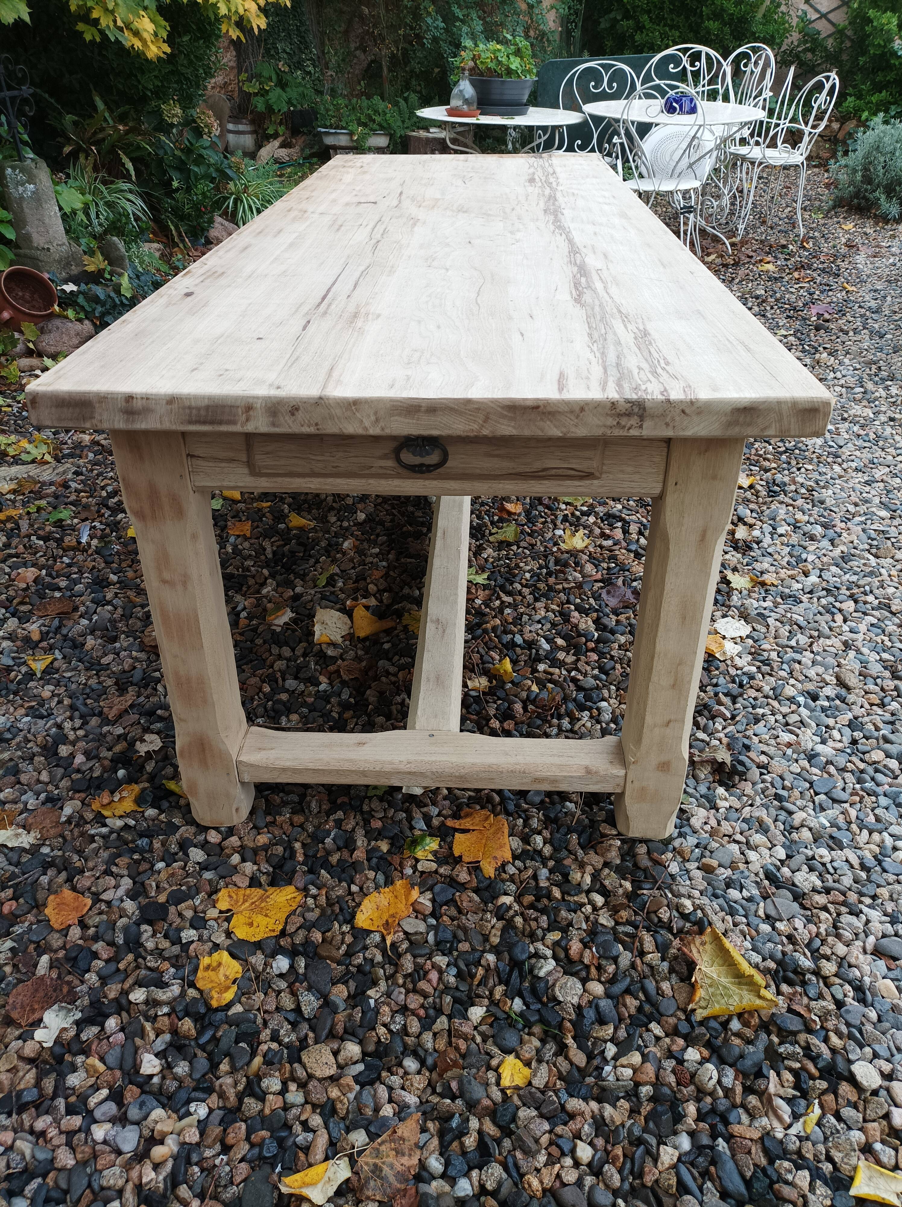 Solid farmhouse table