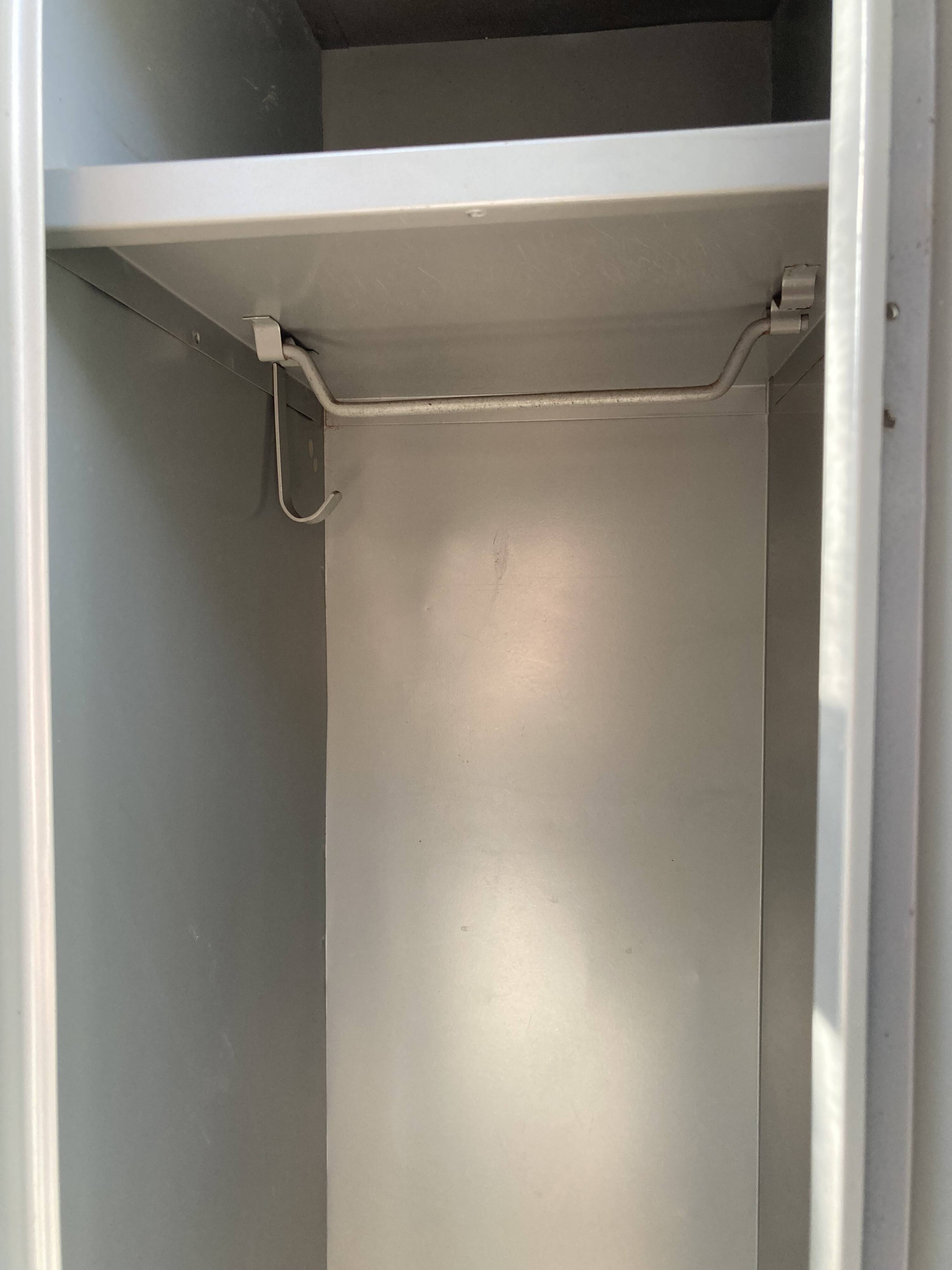 Two-door metal locker