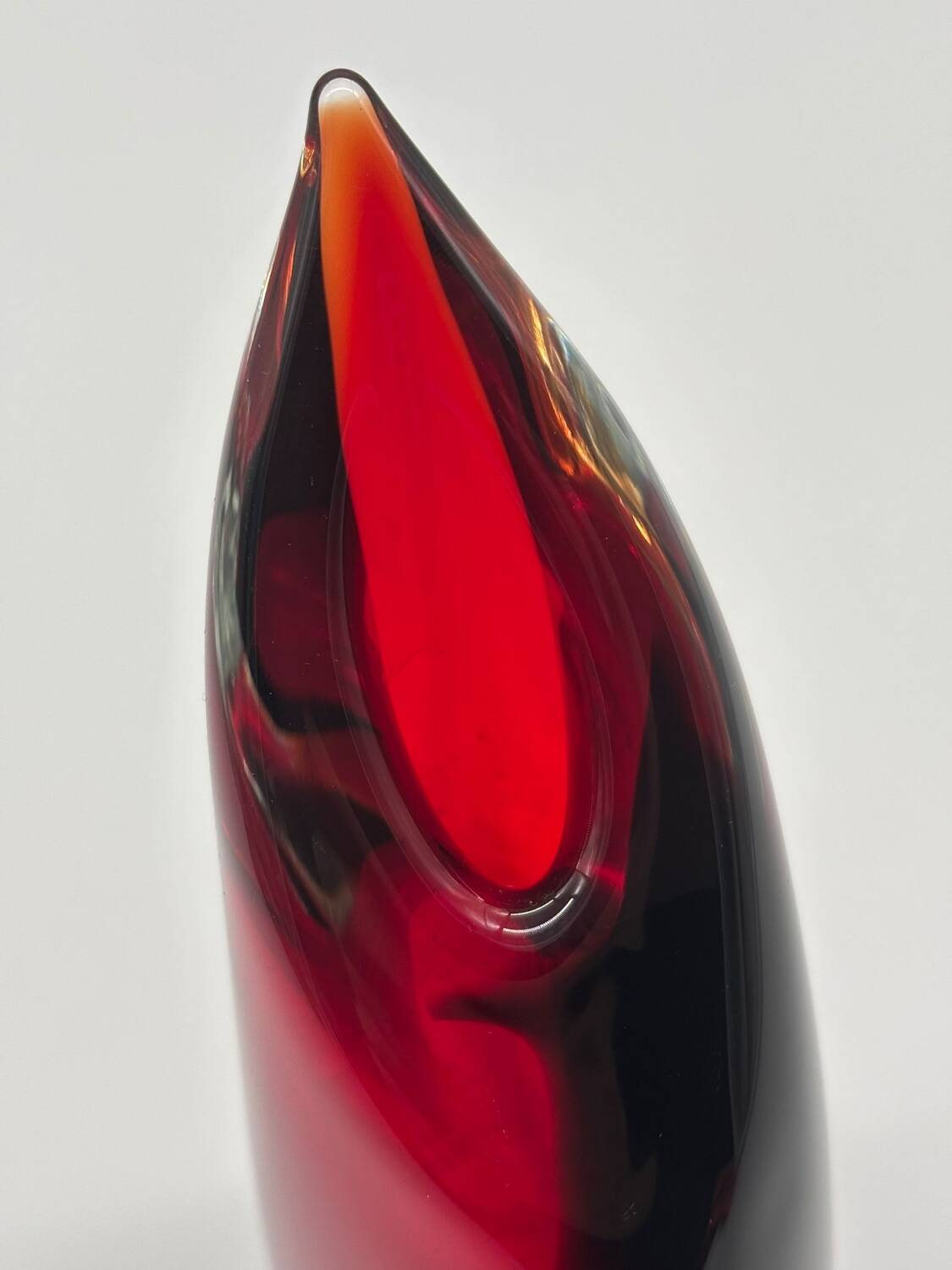 Murano vase "sommerso" signed Oball – Italian art glass