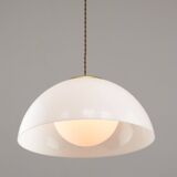 Italian Space Age Pendant in Brass and Acrylic Glass, 1970s