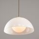 Italian Space Age Pendant in Brass and Acrylic Glass, 1970s