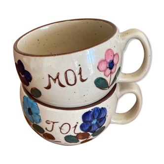 Cup duo You and Me in sandstone
