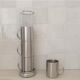 4 Grandes Tasses en inox et son support métallique