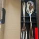 Set of two Alessi Nuovo Milano Serving Cutlery Design Ettore Sottsass 1987