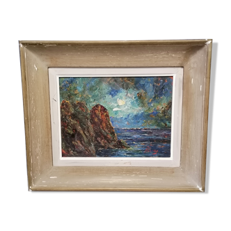 Tableau paysage bord de mer