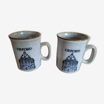 Paire de 2 mugs Oxford céramique